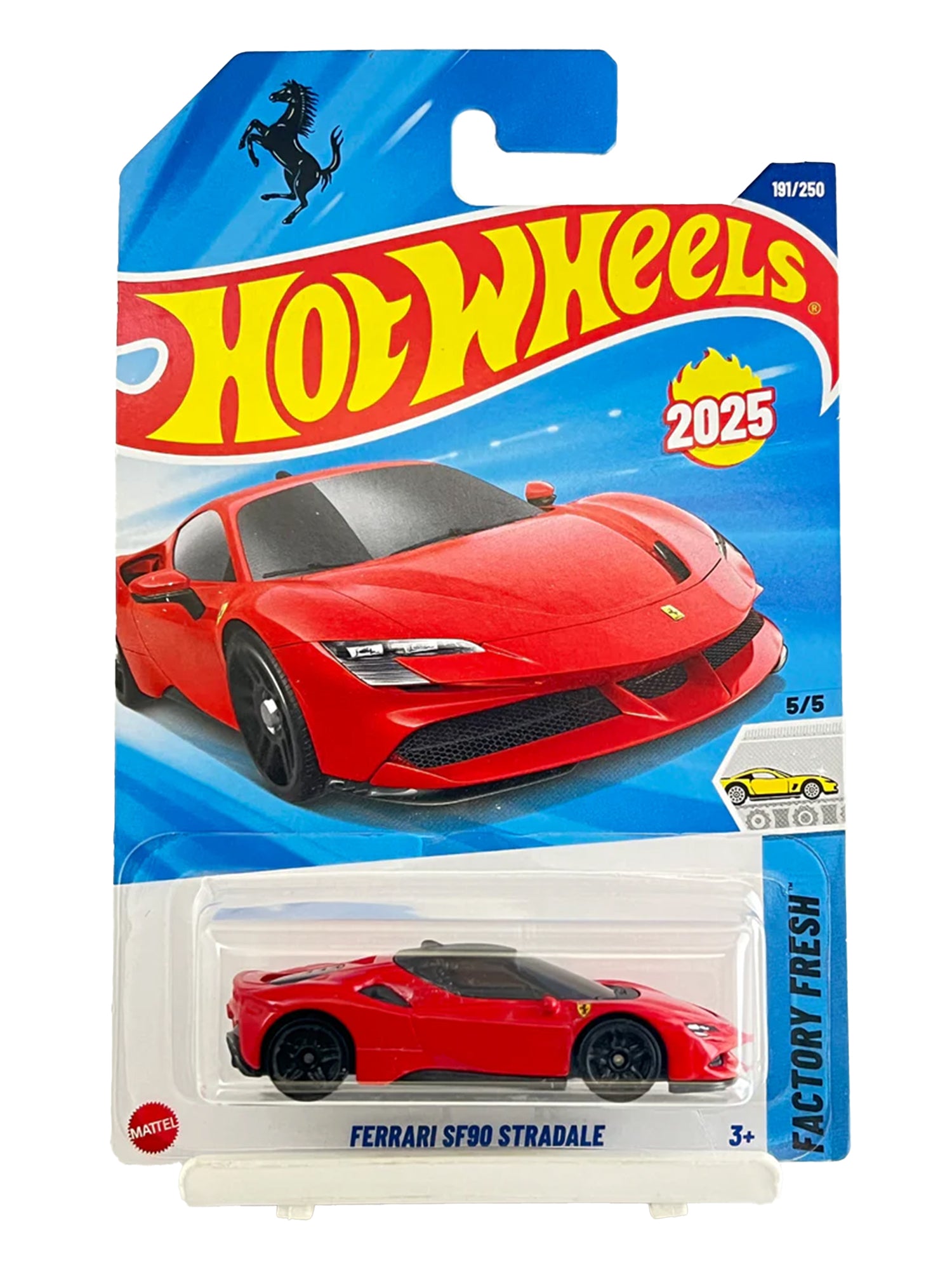 kidonex Hot Wheels 2025 Factory Fresh Ferrari SF90 Stradale 