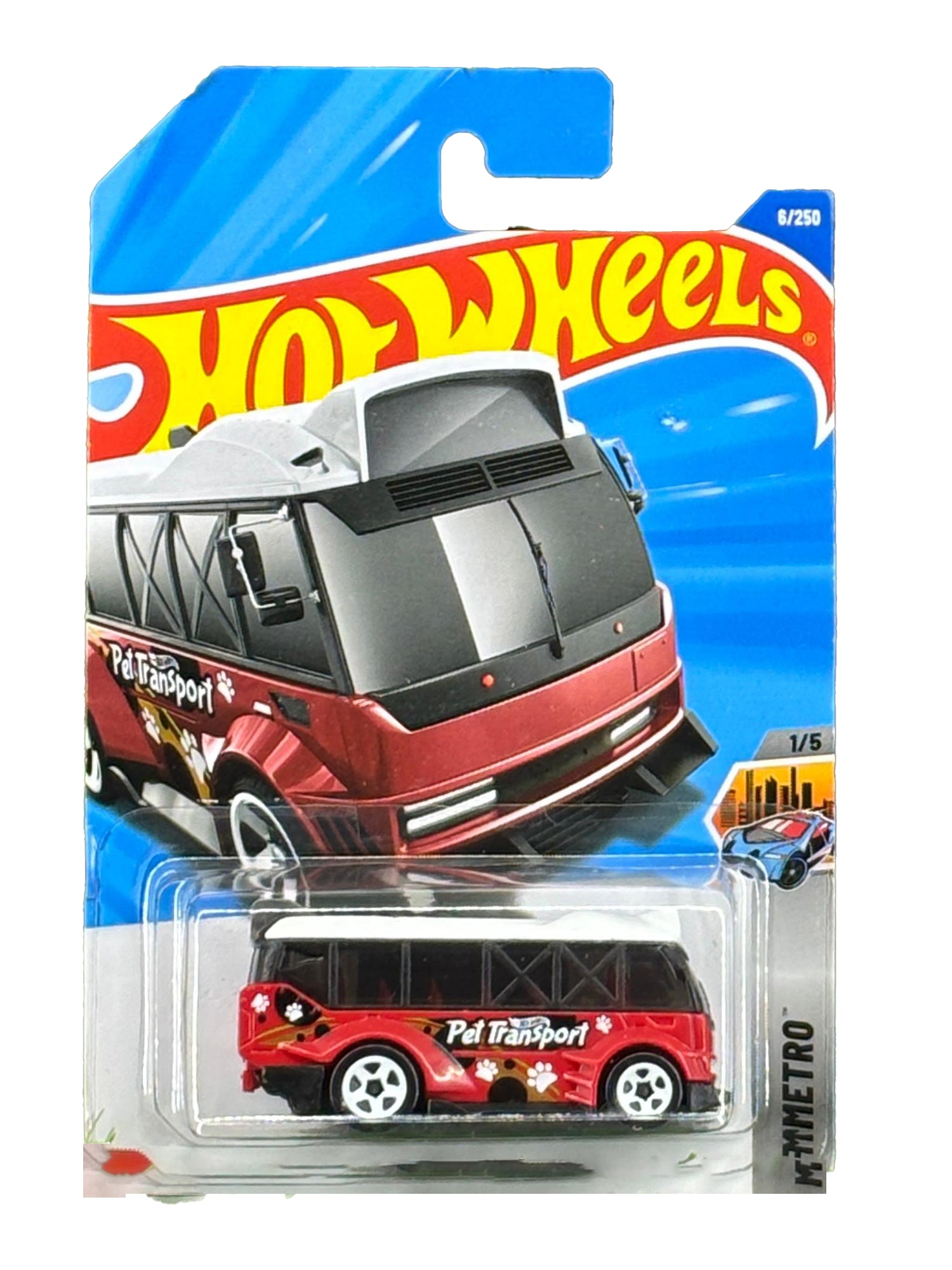 Hot Wheels KOWLOON'D HYPERVAN Pet Transport (RED)– 2025 HW Metro Series 1/5