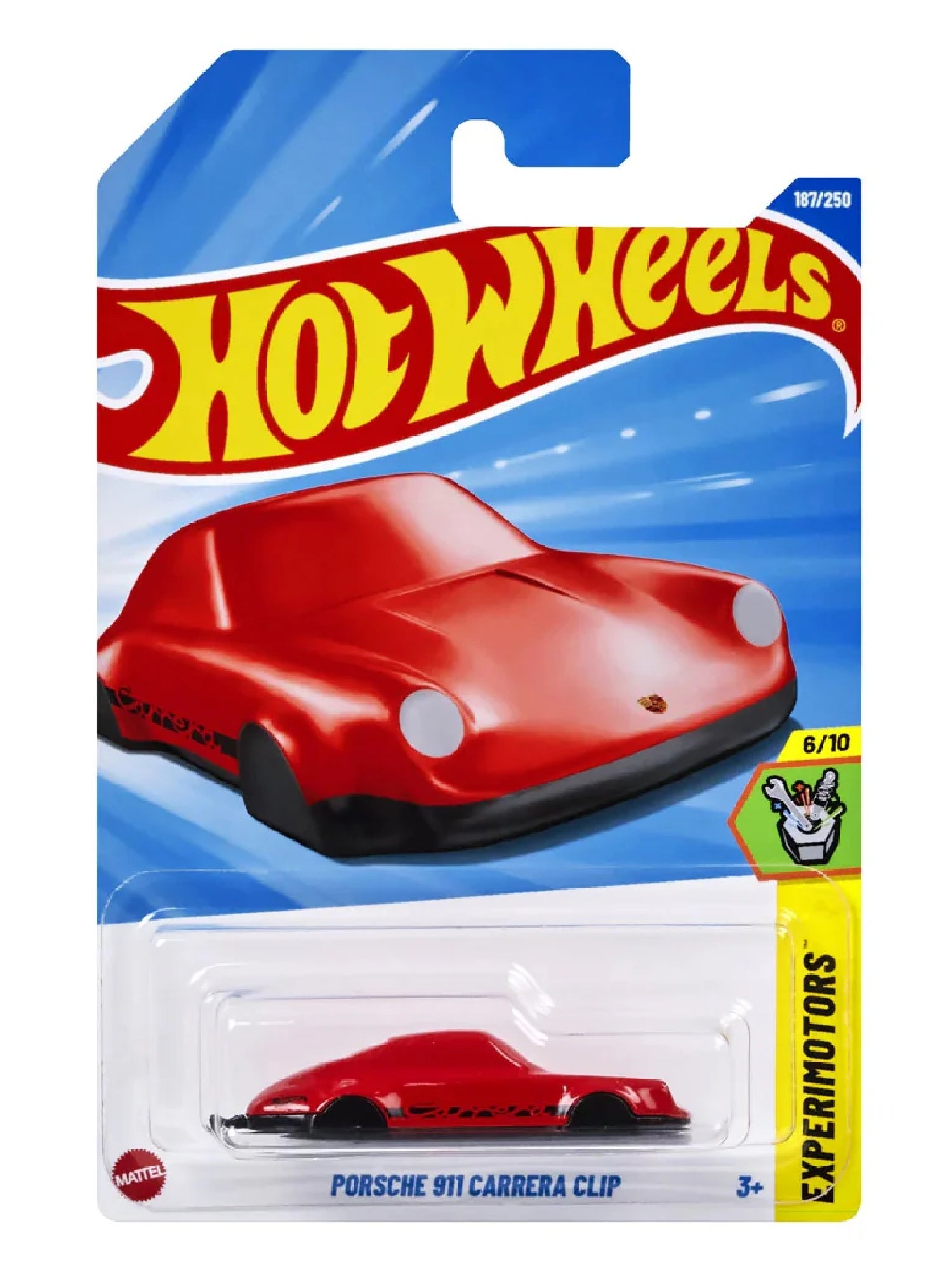 kidonex Hot Wheels Experimotors Porsche 911 Carrera Clip