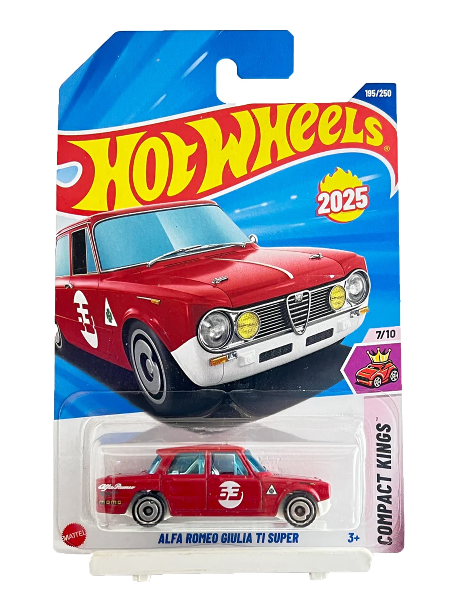 kidonex Hot Wheels Alfa Romeo Giulia TI Super – Compact Kings Series 7/10 