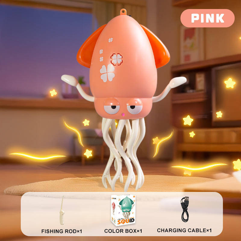 Baby Toy Electric Crawling Dancing Octopus Toy Squid Auto Obstacle Avoidance