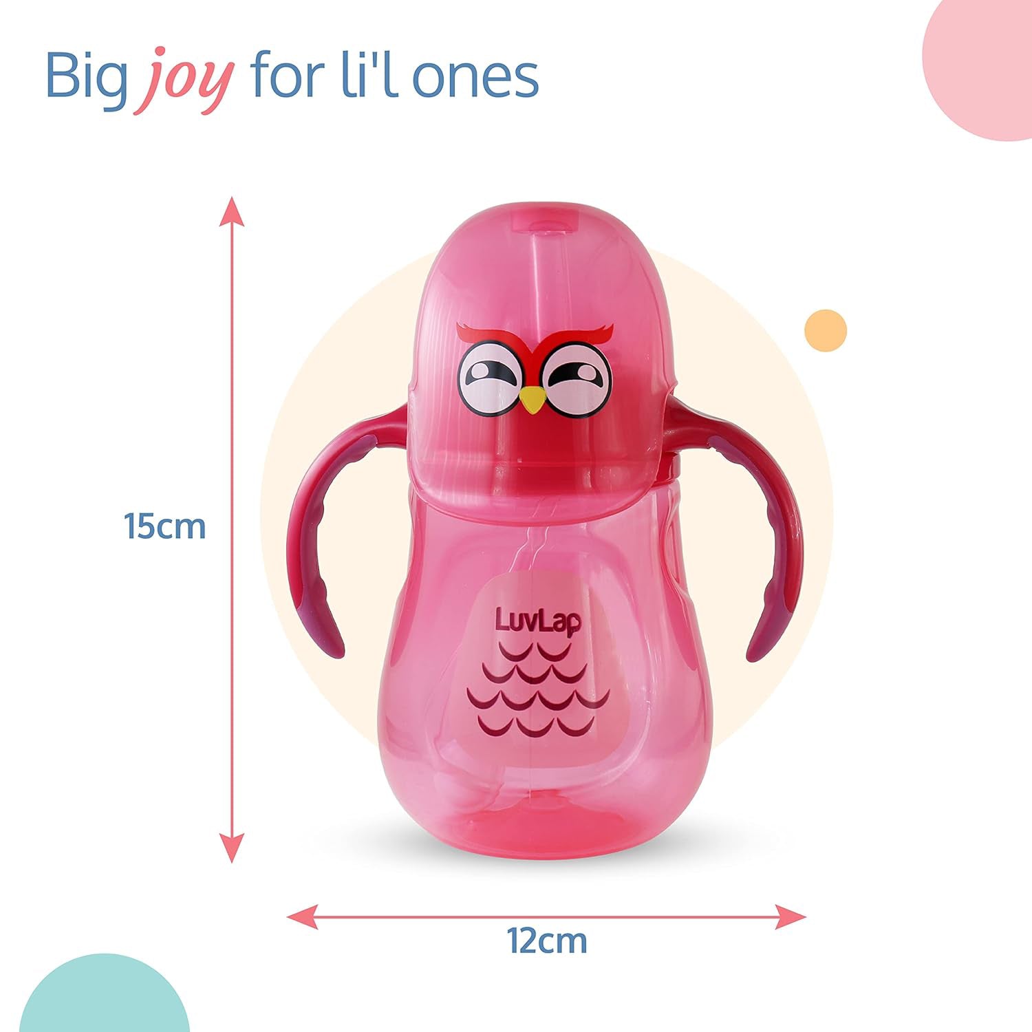 kidonex Character Sipper Bottle with Weighted Straw 