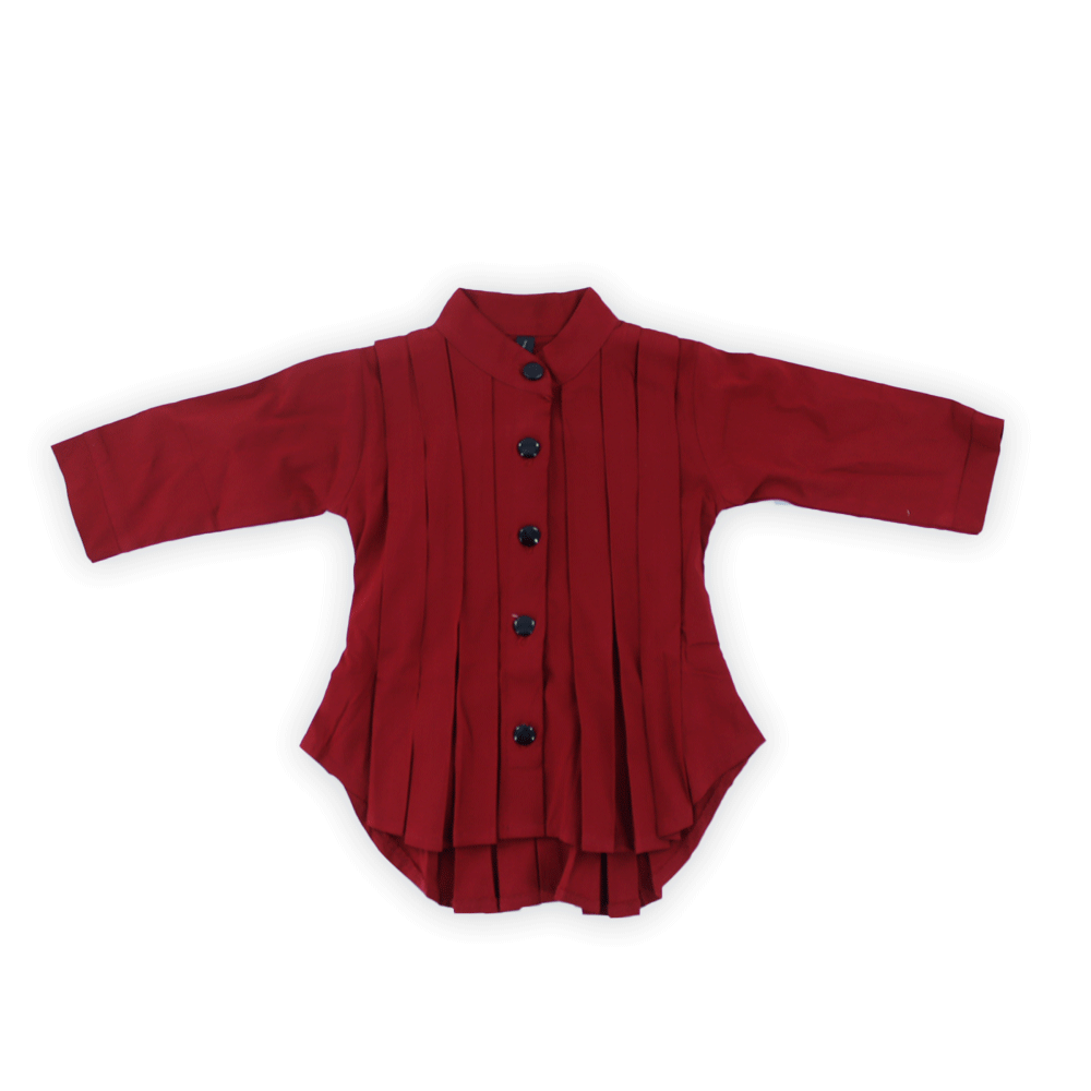 Maroon Kids Crop Top, Party wear