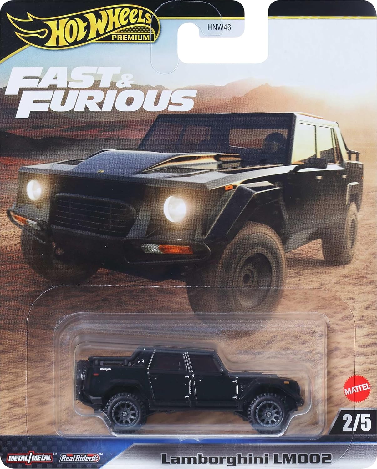 HOT WHEELS PREMIUM– FAST & FURIOUS LAMBOTGHINI LM002) 1:64 HNW64-JBL86