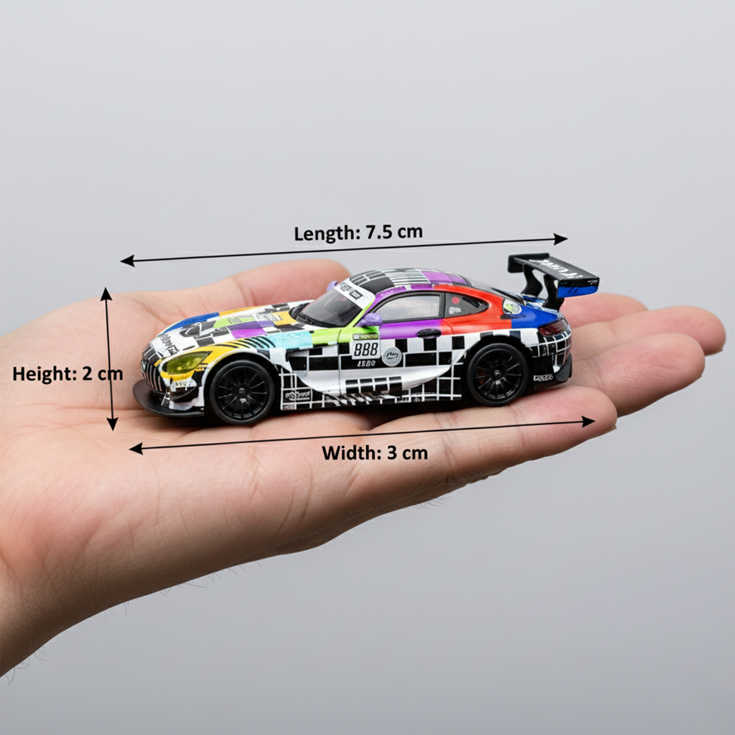 Mercedes-AMG GT3 2025 Bathurst 12H GruppeM Racing #888 Scale 1:64