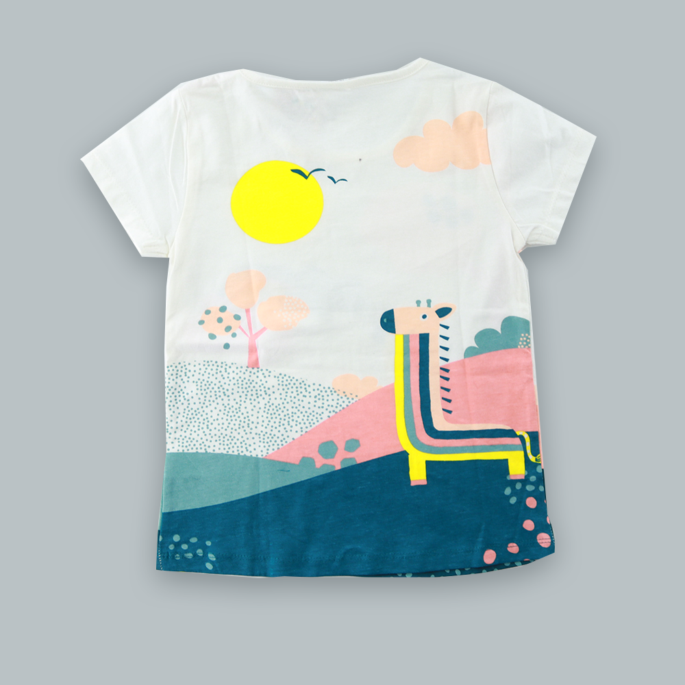 Cotton Printed Daily Wear T-shirt for Kids