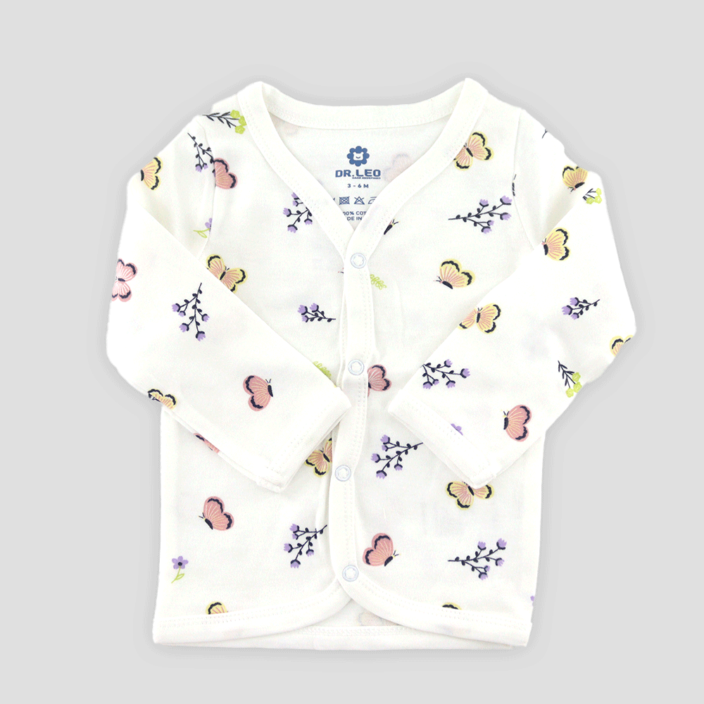 Infant Baby Boys & Girls 100% Cotton Printed Full Sleeve T Shirts 3 Psc(Multicolour)