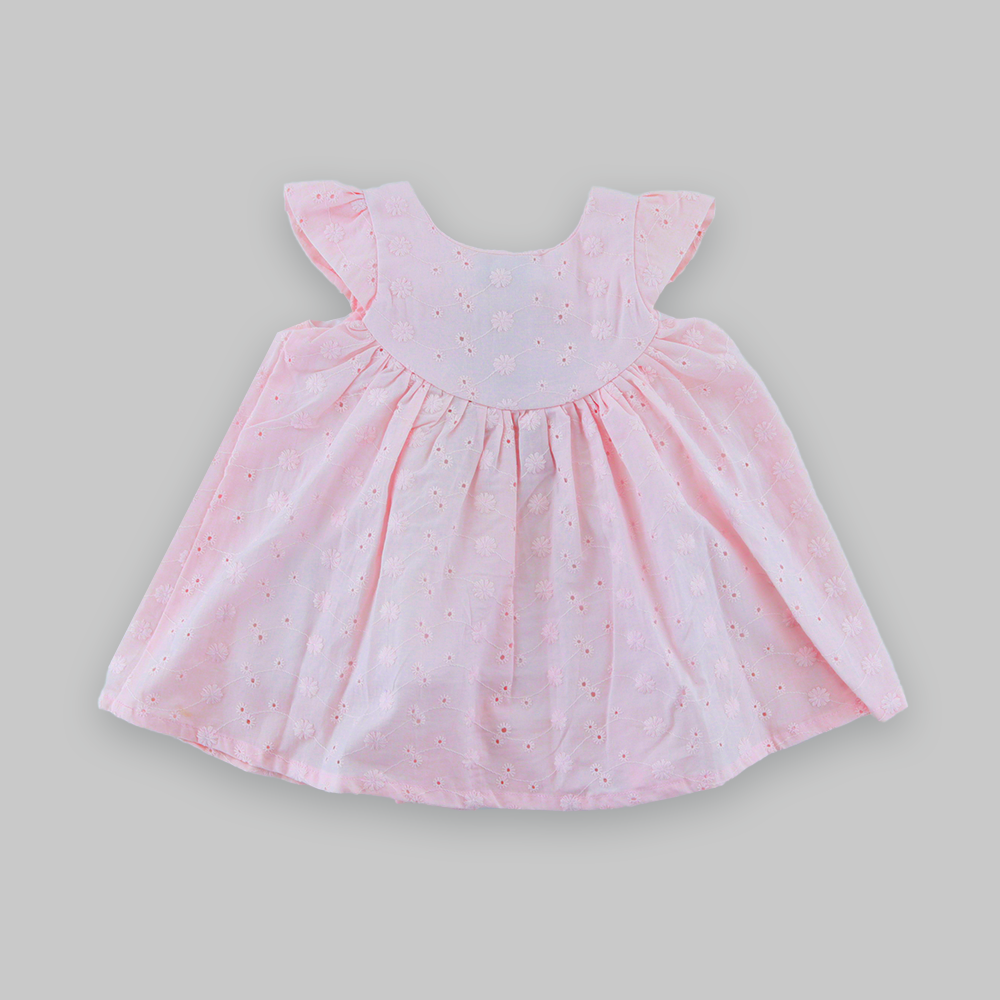 Pink Cotton Frock for Baby Girls