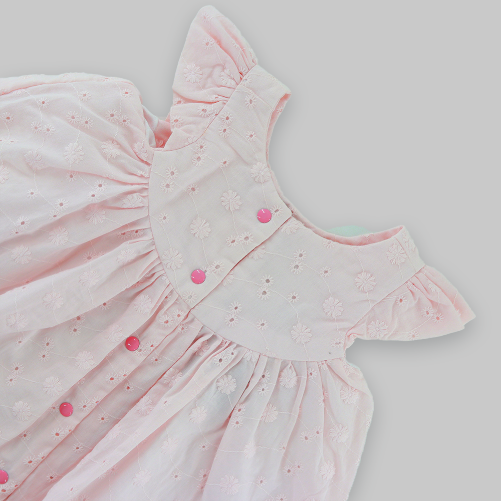 Pink Cotton Frock for Baby Girls