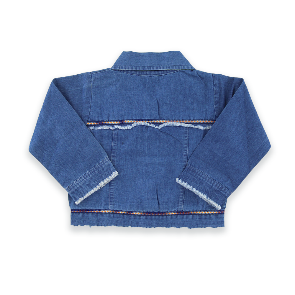 Kids Girls Blue Denim Jackets Casual Coats Button Down Jean Jacket/ Tops Outerwear / Teen outfit Girls Outerwear
