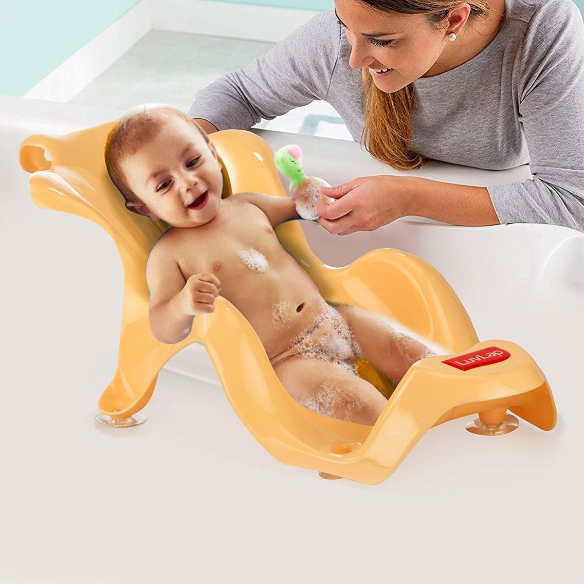 LuvLap Baby Bath Chair - Yellow