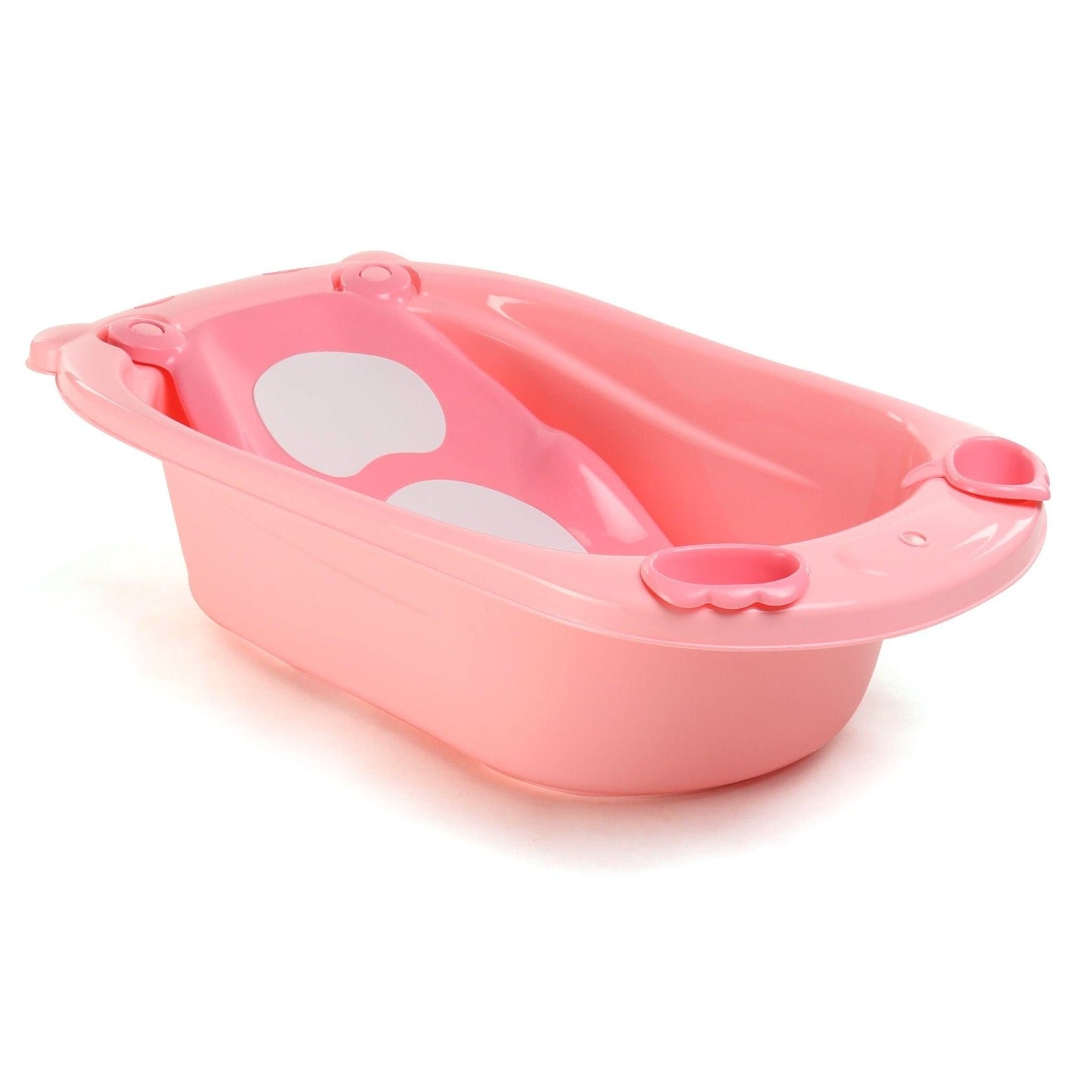 Baby Big Plastic Bathtub with Shower Mug Bath Toddler Seat 2 in 1 Baby Bathtub with Bath Sling