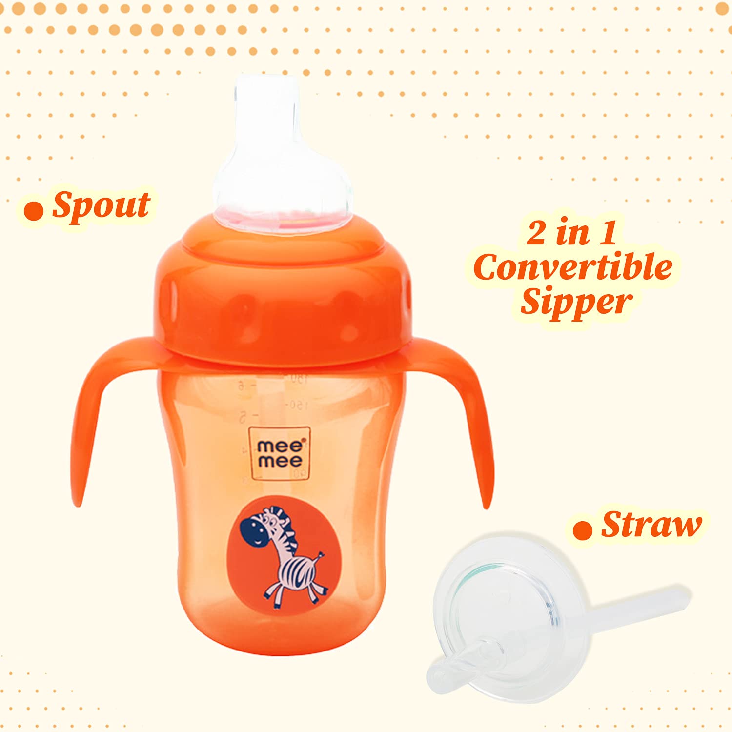 Mee Mee 2-in-1 Spout & Straw Sipper Cup 210ml