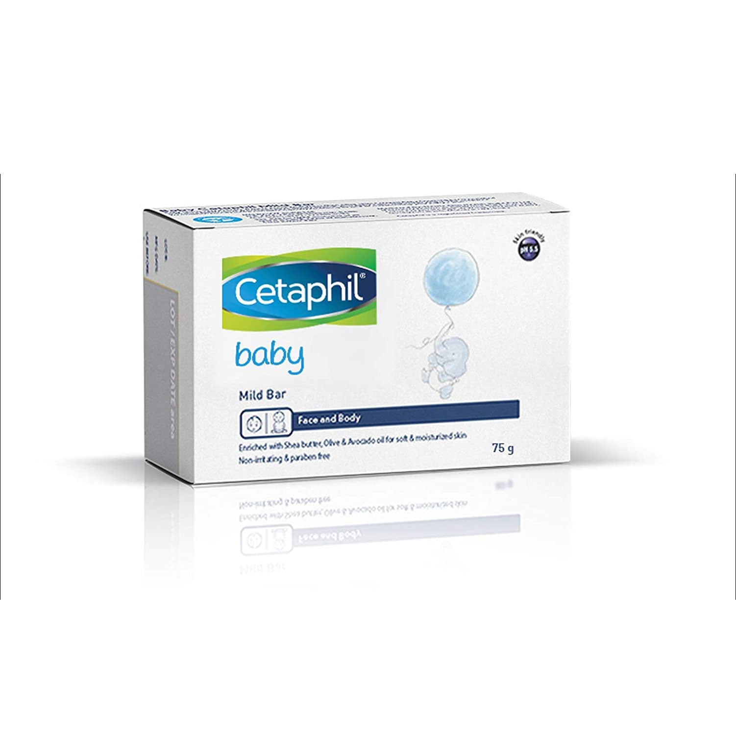 baby Lotion Cetaphil Baby Mild Bar for Face and Body-Pack of  75g