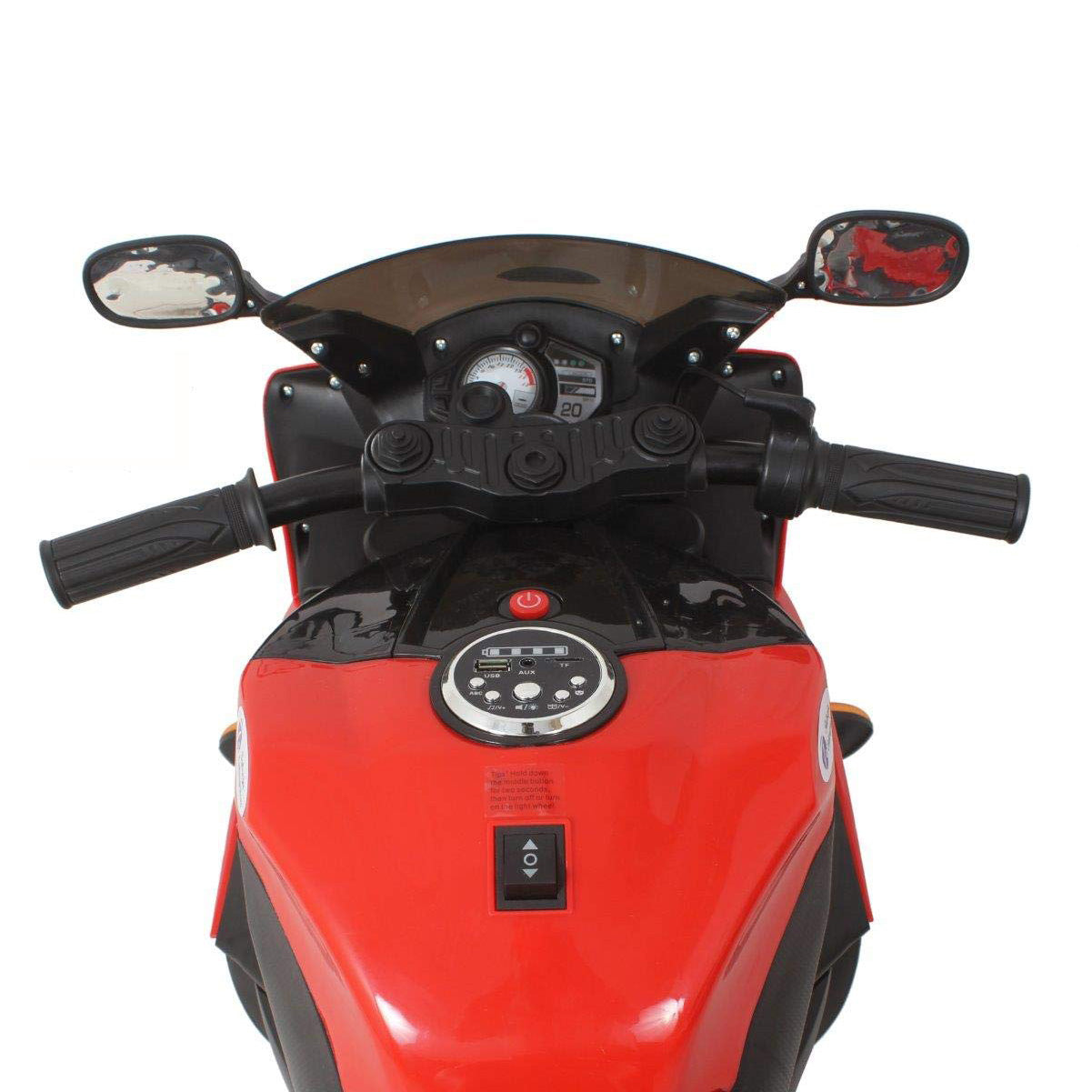 Battery Operated Ride on Bike R1 with Hand Accelerator Foot Brake