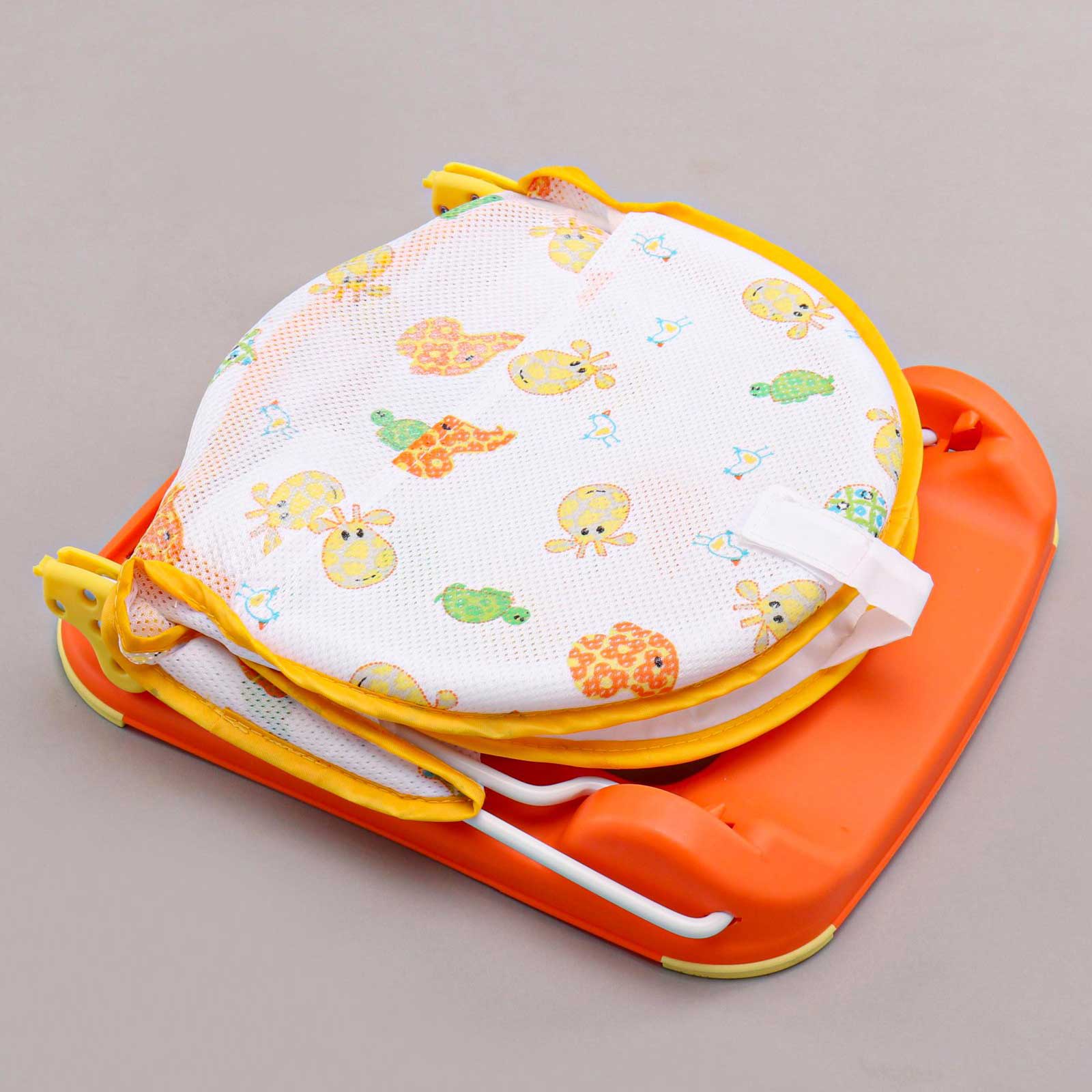 Baybee Anti-Skid Compact Baby Bather - Orange