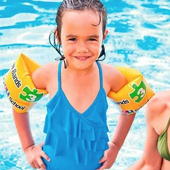 Arm Bands for Swimming for 3-6 Years Age Inflatable Pool Accessory  (Multicolor)