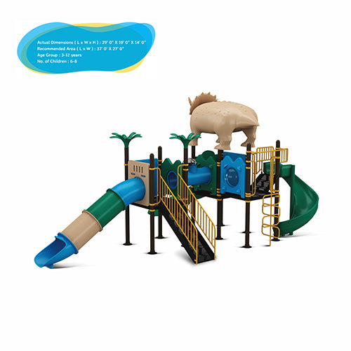 Cirano Dinosaur Multipurpose Slider_ Outdoor Slider _ Kids Fun Park _Kids Game