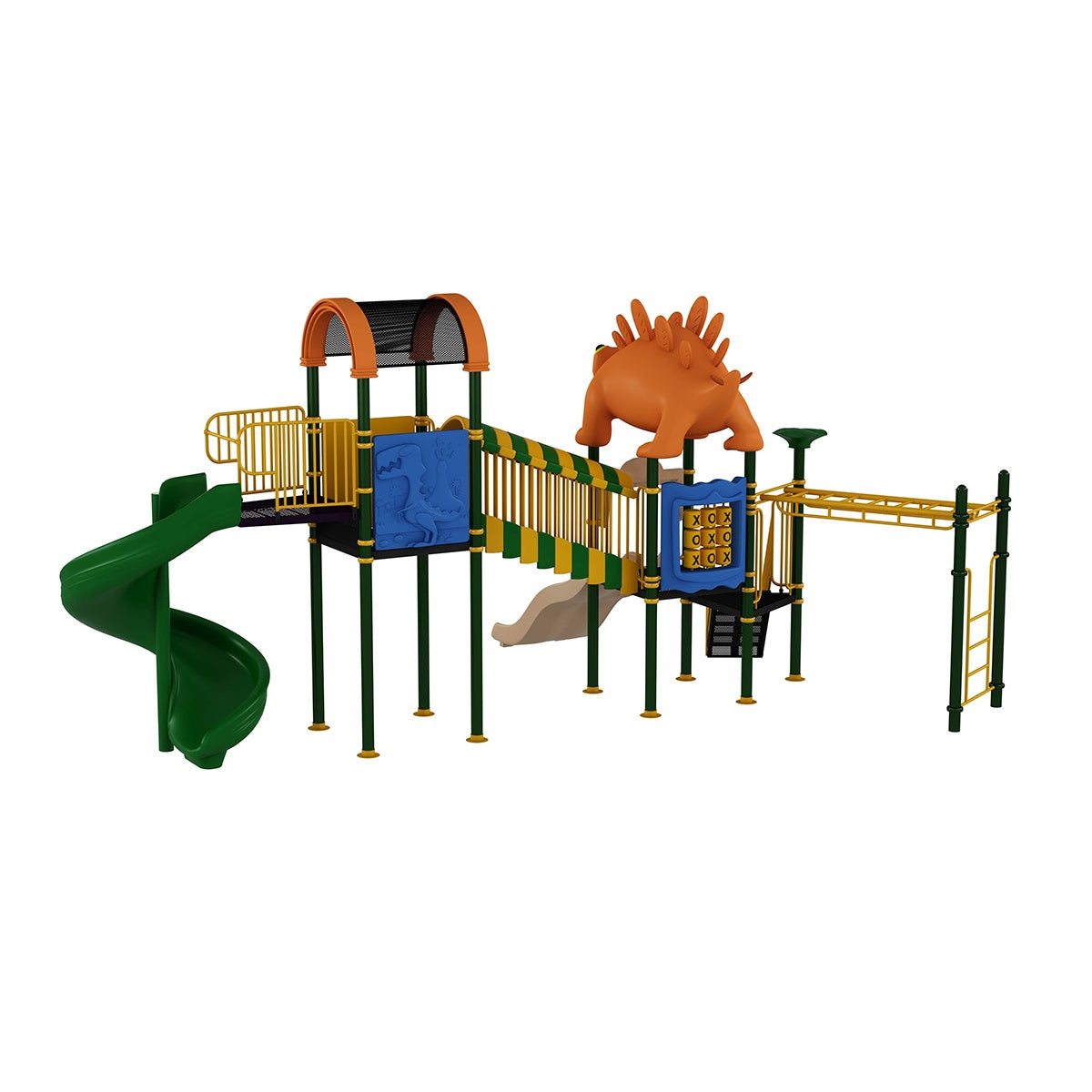 Archie Dinosaur Multipurpose Slider_ Outdoor Slider _ Kids Fun Park _Kids Game