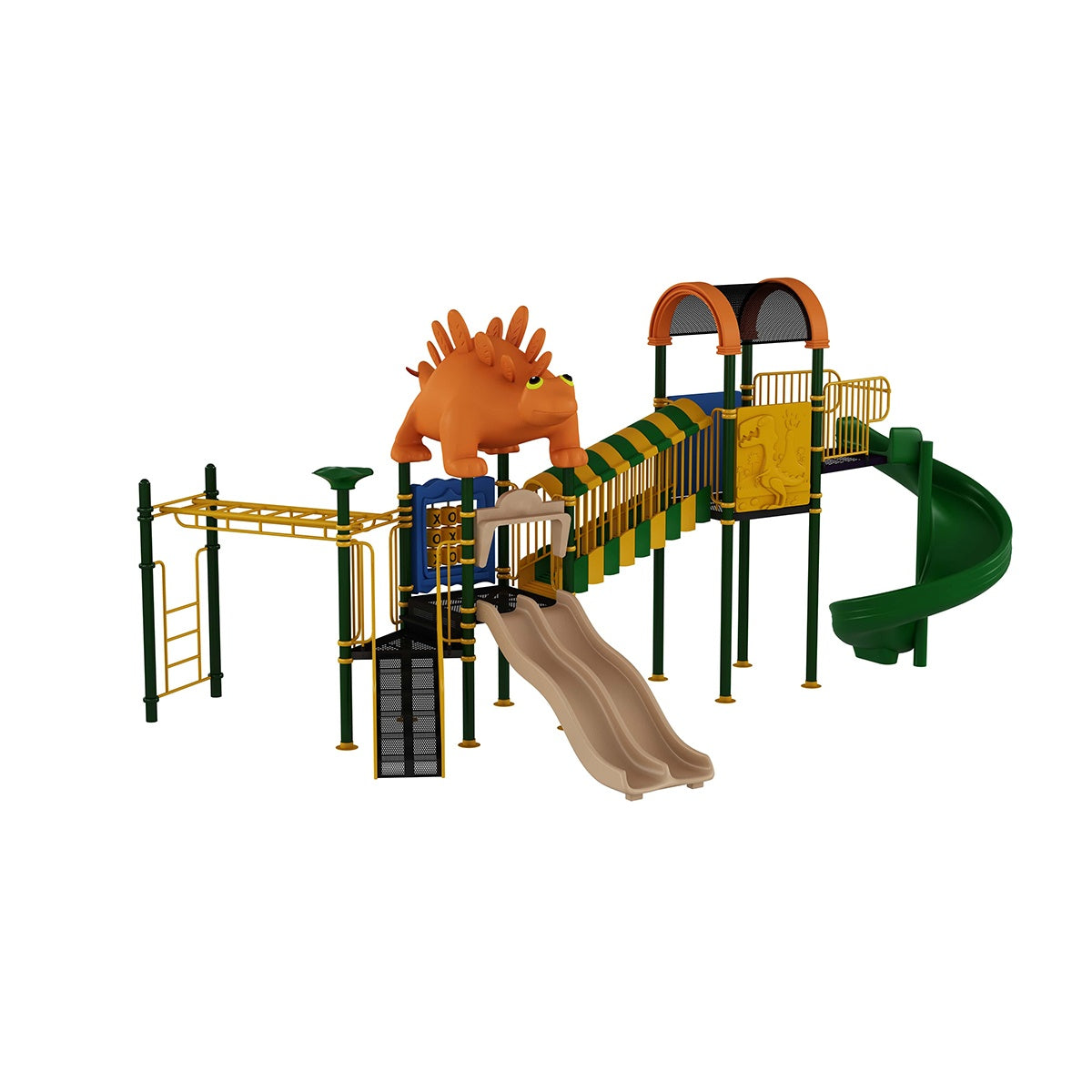 Archie Dinosaur Multipurpose Slider_ Outdoor Slider _ Kids Fun Park _Kids Game