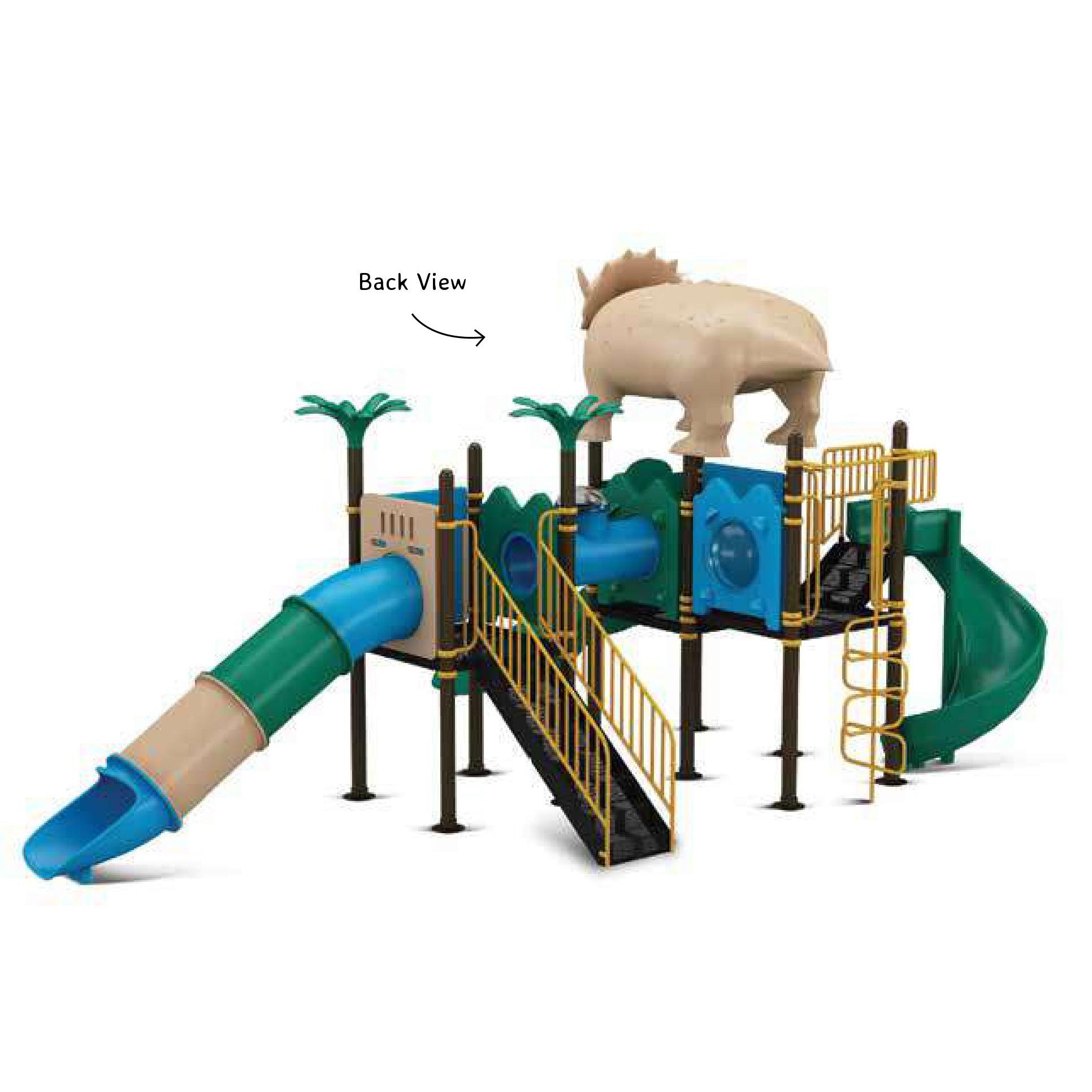 Cirano Dinosaur Multipurpose Slider_ Outdoor Slider _ Kids Fun Park _Kids Game