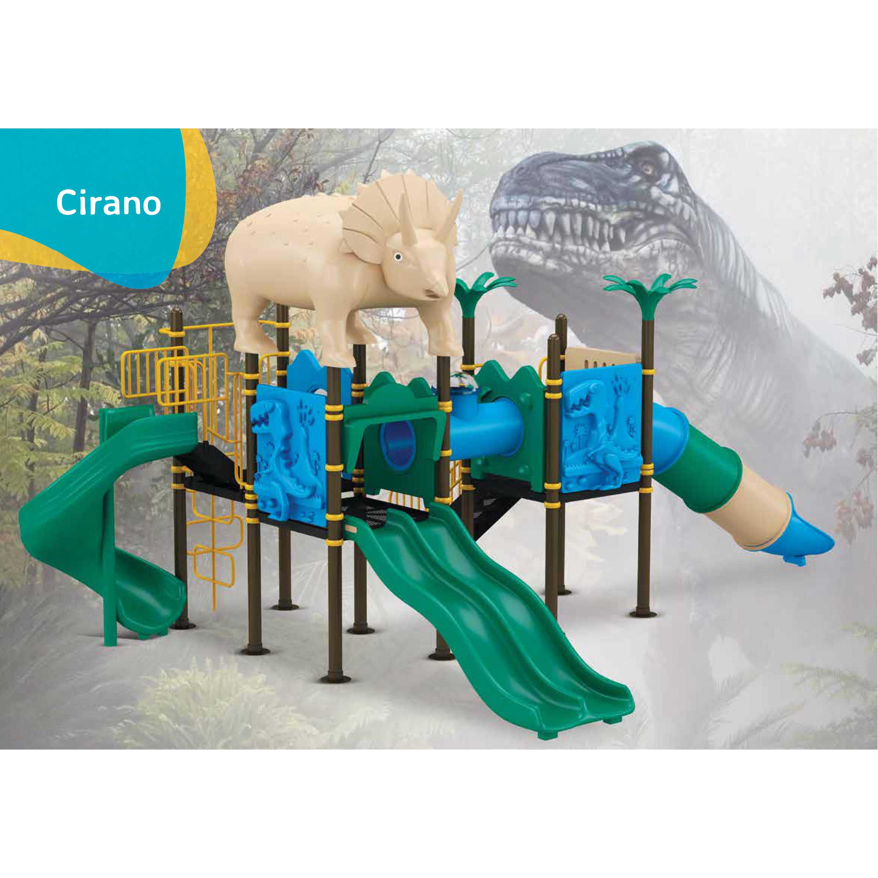 Cirano Dinosaur Multipurpose Slider_ Outdoor Slider _ Kids Fun Park _Kids Game